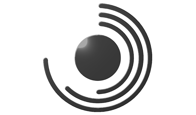 NeuralGap logo, featuring a central sphere with radiating arcs.